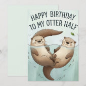 Herzlichen Glückwunsch zum Geburtstag zu meiner ha Einladung (Vorne/Hinten)