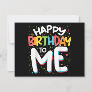 Herzlichen Glückwunsch zum Geburtstag zu mir Funny Dankeskarte