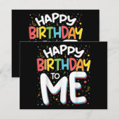 Herzlichen Glückwunsch zum Geburtstag zu mir Funny Einladung (Vorne/Hinten)