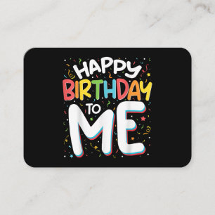 Herzlichen Glückwunsch zum Geburtstag zu mir Funny Visitenkarte