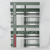 Herzlichen Glückwunsch zum Geburtstag zum besten B Karte (Innenseite)