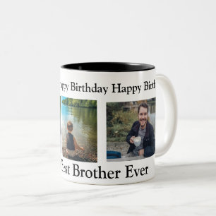 Herzlichen Glückwunsch zum Geburtstag zum besten B Zweifarbige Tasse