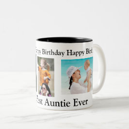 Herzlichen Glückwunsch zum Geburtstag zum besten T Zweifarbige Tasse