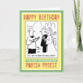 Herzlichen Glückwunsch zum Geburtstag zum Vikar od Karte (Vorderseite)