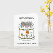 Herzlichen Glückwunsch zum Geburtstag zum Wissensc Karte (Gelbe Blume)