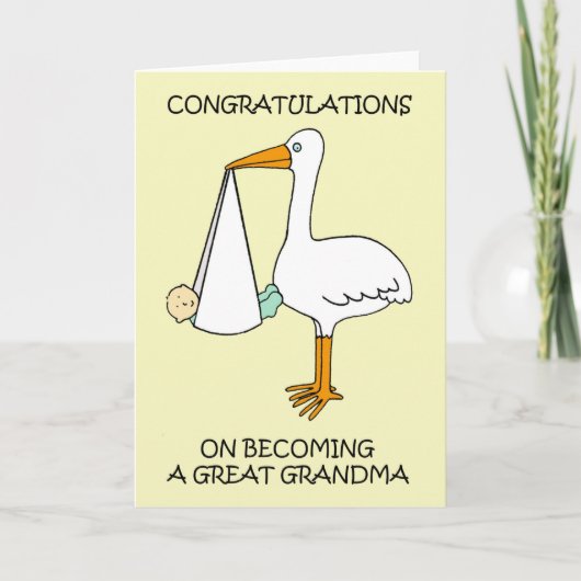 Herzlichen Glückwunsch zum großen Oma werden Karte (Vorderseite)