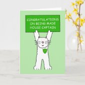 Herzlichen Glückwunsch zum Hauptmann des Hauses Karte (Gelbe Blume)