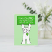 Herzlichen Glückwunsch zum Hauptmann des Hauses Postkarte (Stehend Vorderseite)