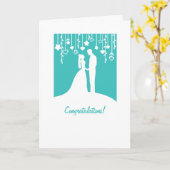 Herzlichen Glückwunsch zum Heiratsausweis Karte (Gelbe Blume)