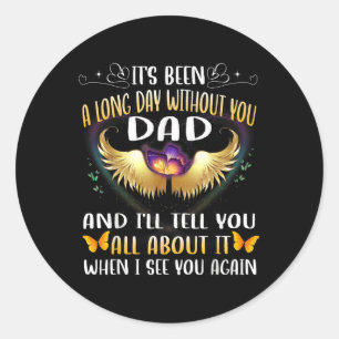 Herzlichen Glückwunsch zum Himmlischen Geburtstag Runder Aufkleber