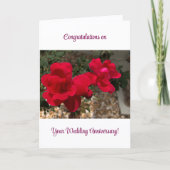 Herzlichen Glückwunsch zum Hochzeitstag! Karte (Vorderseite)