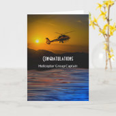 Herzlichen Glückwunsch zum Kapitän der Hubschraube Karte (Gelbe Blume)