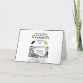 Herzlichen Glückwunsch zum Kindergarten-Abschluss Karte (Rückseite)