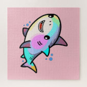 Herzlichen Glückwunsch zum lächelnden kleinen Hai Puzzle (Horizontal)