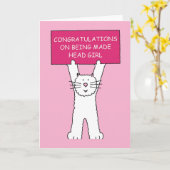 Herzlichen Glückwunsch zum Made Head Girl Karte (Gelbe Blume)