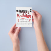 Herzlichen Glückwunsch zum motivierend Geburtstag. Flyer (Gruppe)