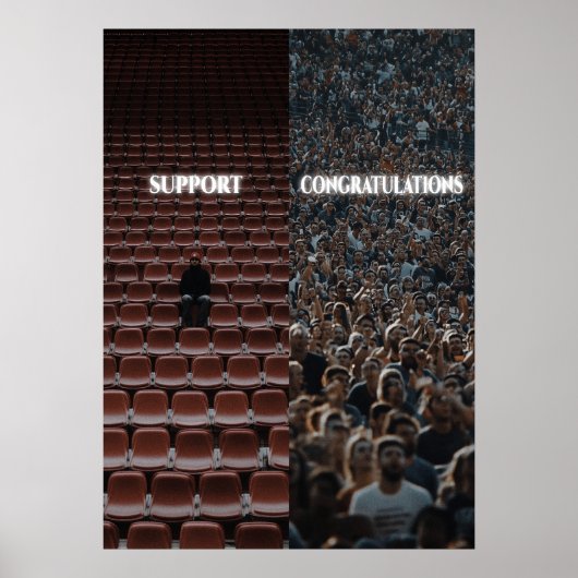 Herzlichen Glückwunsch zum Motivierend Poster (Vorne)