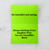 Herzlichen Glückwunsch zum Muttertag.............. Karte (Innenseite)