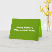 Herzlichen Glückwunsch zum Muttertag.............. Karte (Gelbe Blume)