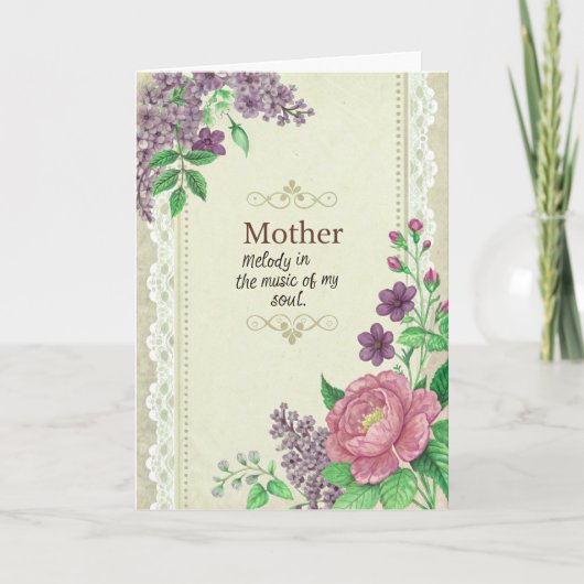 Herzlichen Glückwunsch zum Muttertag unserer Famil Dankeskarte (Vorderseite)