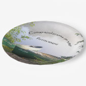 Herzlichen Glückwunsch zum nächsten Erlebnis Pappteller (Schrägansicht)