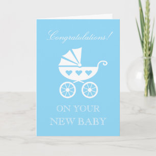 Herzlichen Glückwunsch zum neuen Babyjungen zum Gr Karte