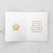 Herzlichen Glückwunsch zum neuen Beagle  | Süßer W Karte (Innenseite)