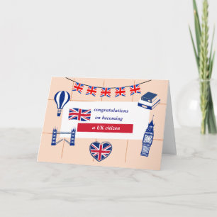 Herzlichen Glückwunsch zum neuen britischen Bürger Karte