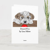 Herzlichen Glückwunsch zum neuen Welpe! Karte (Rückseite)