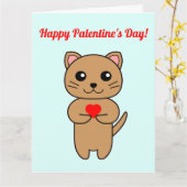 Herzlichen Glückwunsch zum Palentinstag! - Blaue H Karte (Gelbe Blume)