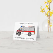 Herzlichen Glückwunsch zum Paramedic-Werden Karte (Gelbe Blume)