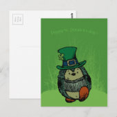 Herzlichen Glückwunsch zum Patrick's Day! Postkarte (Vorne/Hinten)