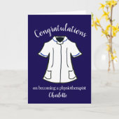 Herzlichen Glückwunsch zum Physiotherapeuten Karte (Gelbe Blume)