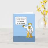 Herzlichen Glückwunsch zum Schließ als Dr. of Opto Karte (Gelbe Blume)