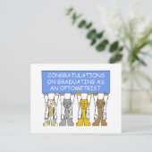 Herzlichen Glückwunsch zum Schließ als Optometrike Postkarte (Stehend Vorderseite)