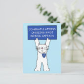 Herzlichen Glückwunsch zum Schulkapitän Postkarte (Stehend Vorderseite)