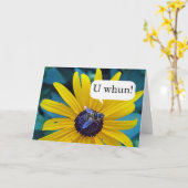 Herzlichen Glückwunsch zum Sieg bei der Buchstabie Karte (Gelbe Blume)