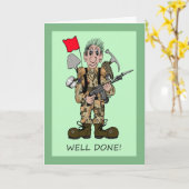 Herzlichen Glückwunsch zum Soldaten Karte (Gelbe Blume)