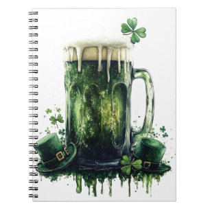 Herzlichen Glückwunsch zum St. Patrick's Day! Bier Notizblock
