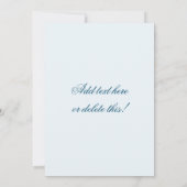 Herzlichen Glückwunsch zum süßen Tag! Entwurf eine Einladung (Rückseite)