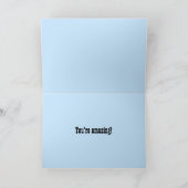 Herzlichen Glückwunsch zum synchronisierten Schwim Karte (Innenseite)