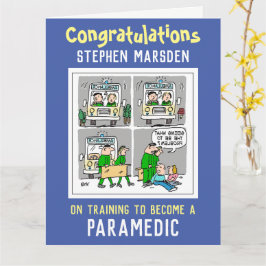 Herzlichen Glückwunsch zum Training als Paramedic- Karte