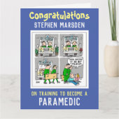 Herzlichen Glückwunsch zum Training als Paramedic- Karte (Vorderseite)