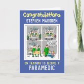 Herzlichen Glückwunsch zum Training als Paramedic- Karte (Vorderseite)