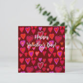 Herzlichen Glückwunsch zum Valentinstag! (Stehend Vorderseite)