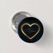Herzlichen Glückwunsch zum Valentinstag! Button (Vorne & Hinten)