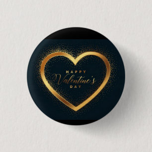 Herzlichen Glückwunsch zum Valentinstag! Button
