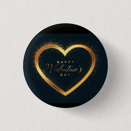 Herzlichen Glückwunsch zum Valentinstag! Button (Vorderseite)