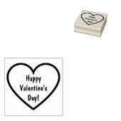 Herzlichen Glückwunsch zum Valentinstag! Einfaches Gummistempel (Stempel)