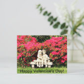 Herzlichen Glückwunsch zum Valentinstag! Feiertagspostkarte (Stehend Vorderseite)